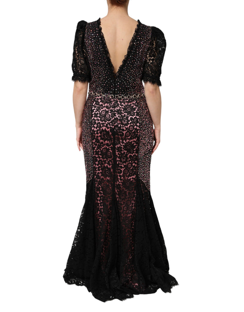 Dolce & Gabbana Robe Sirène Multicolore Embellie