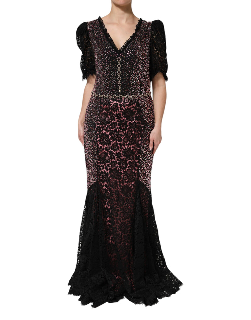Dolce & Gabbana Robe Sirène Multicolore Embellie