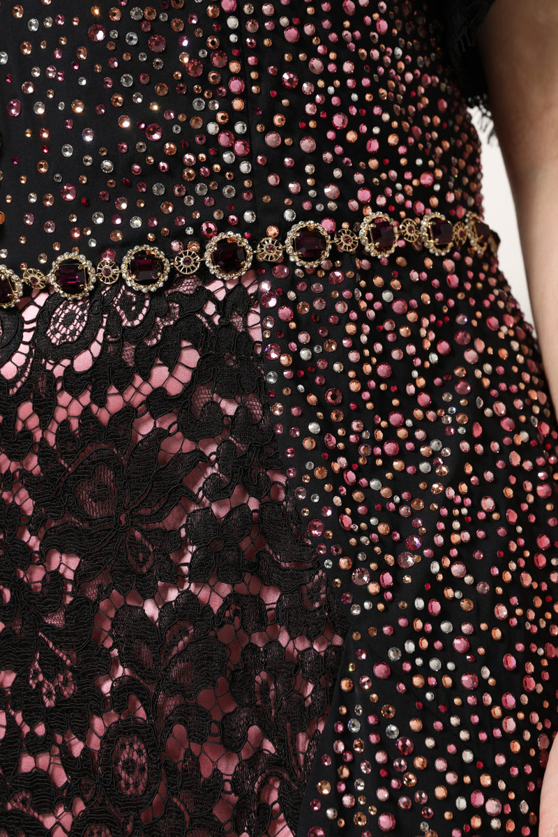 Dolce & Gabbana Robe Sirène Multicolore Embellie