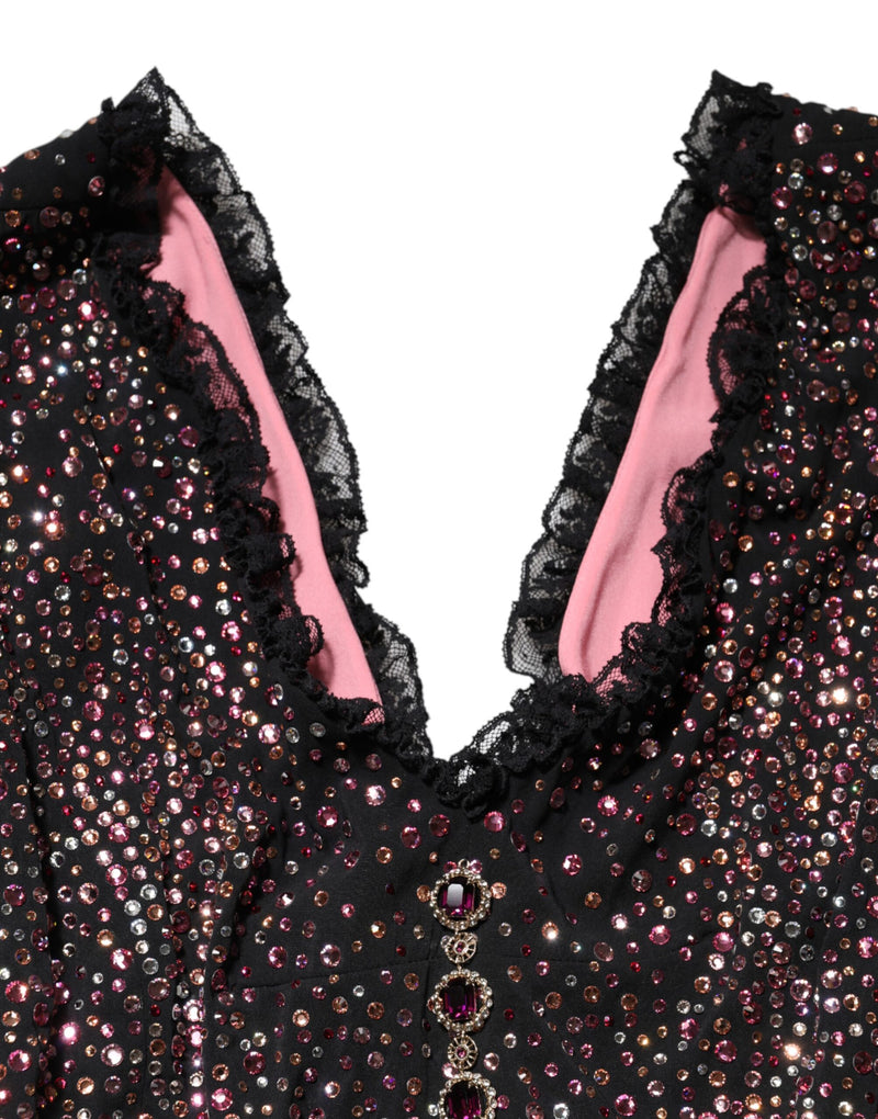 Dolce & Gabbana Robe Sirène Multicolore Embellie