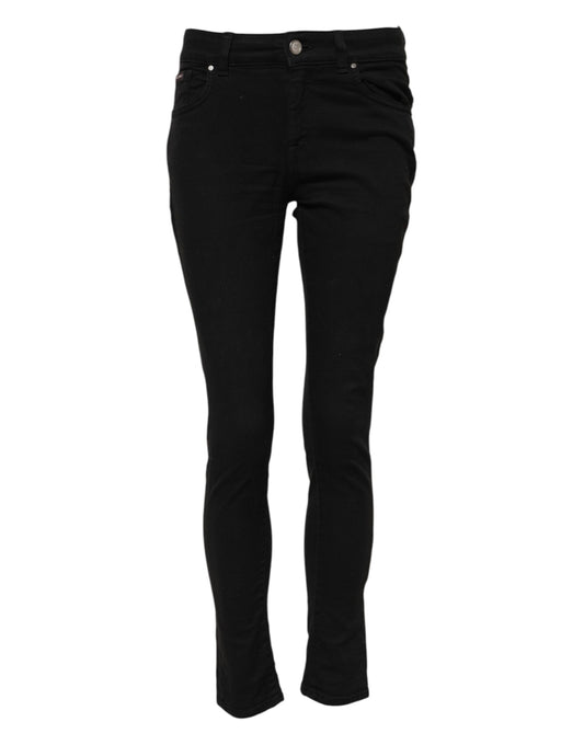 Dolce & Gabbana Jeans Skinny Noir en Coton