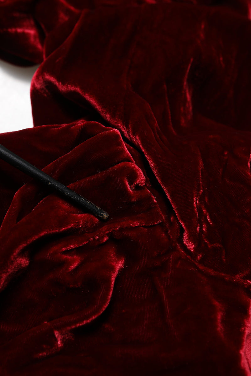 Pantalon Rouge Viscose DG Logo Mi-Taille Dolce & Gabbana