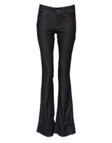 John Galliano Blue Mid Waist Flared Denim Jeans