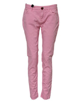 Dolce & Gabbana Pretty Pink Cotton Skinny Denim Jeans