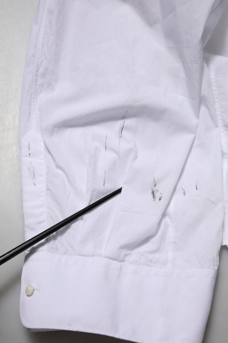 Dolce & Gabbana Chemise Formelle Blanche en Coton à Manches Longues