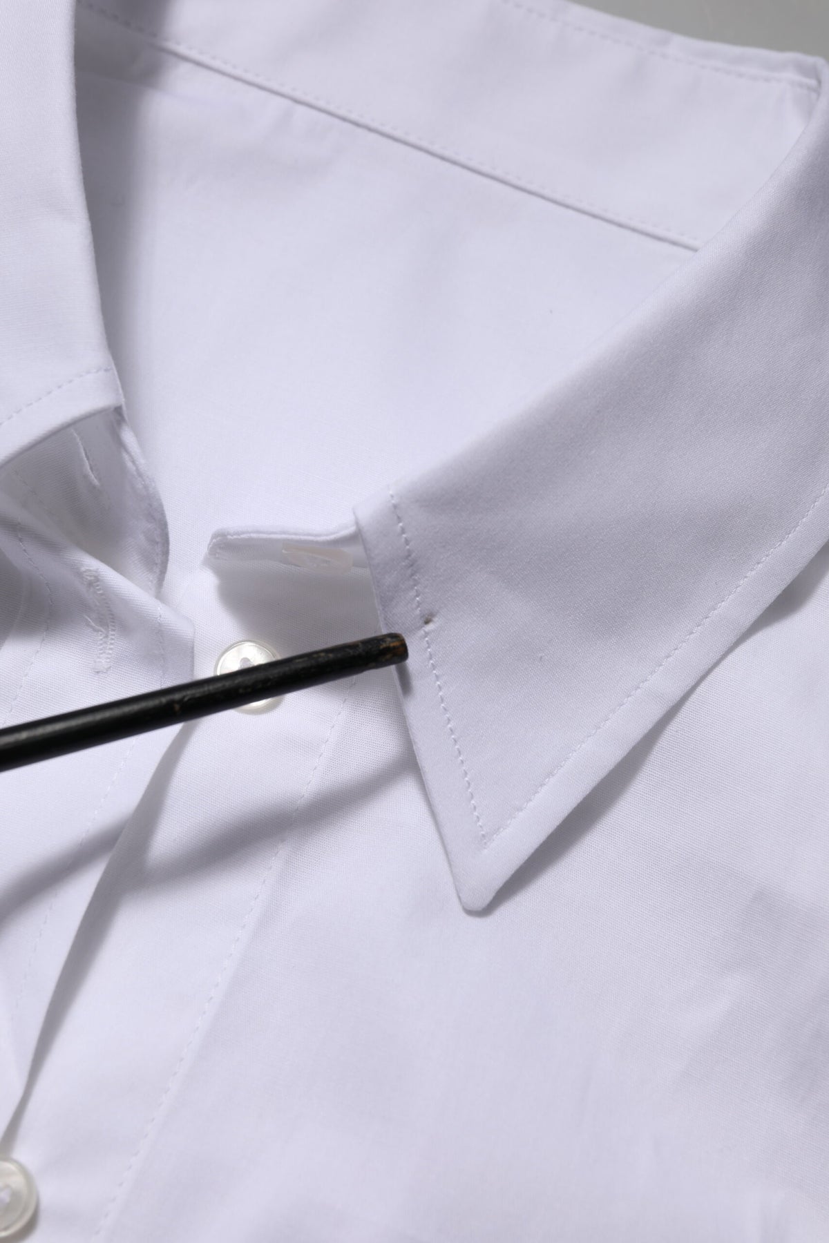 Dolce & Gabbana Chemisier Blanc à Col Longues Manches