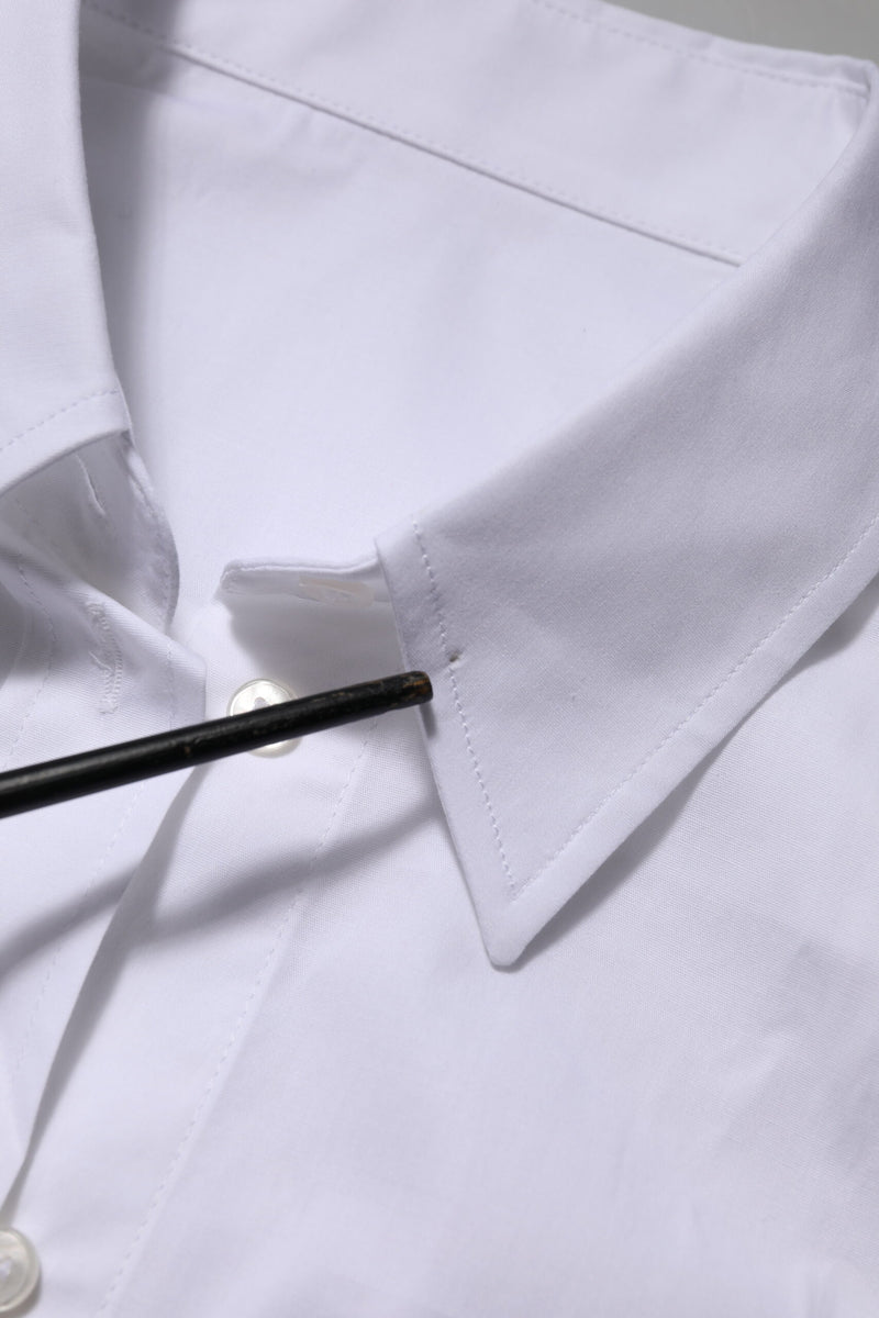 Dolce & Gabbana Chemisier Blanc à Col Longues Manches