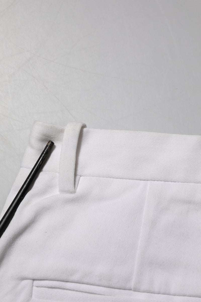 Dolce & Gabbana Bermuda Shorts Femme Blanc en Coton