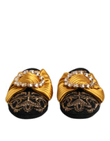 Dolce & Gabbana Multicolor Embellished Flat Sandals