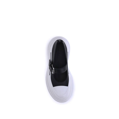 Sneakers en cuir et caoutchouc d'Alexander McQueen