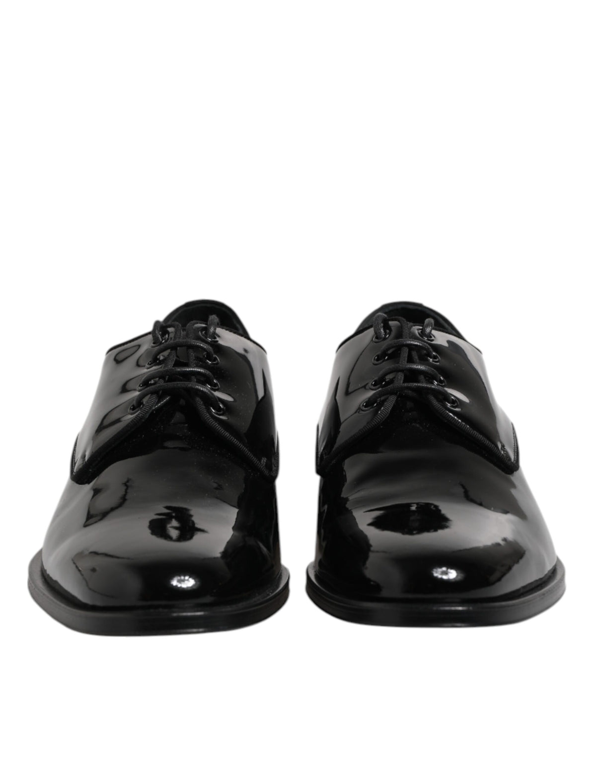 Dolce & Gabbana Derby en Cuir Verni Noir pour Homme