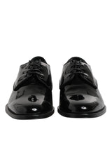 Dolce & Gabbana Derby en Cuir Verni Noir pour Homme