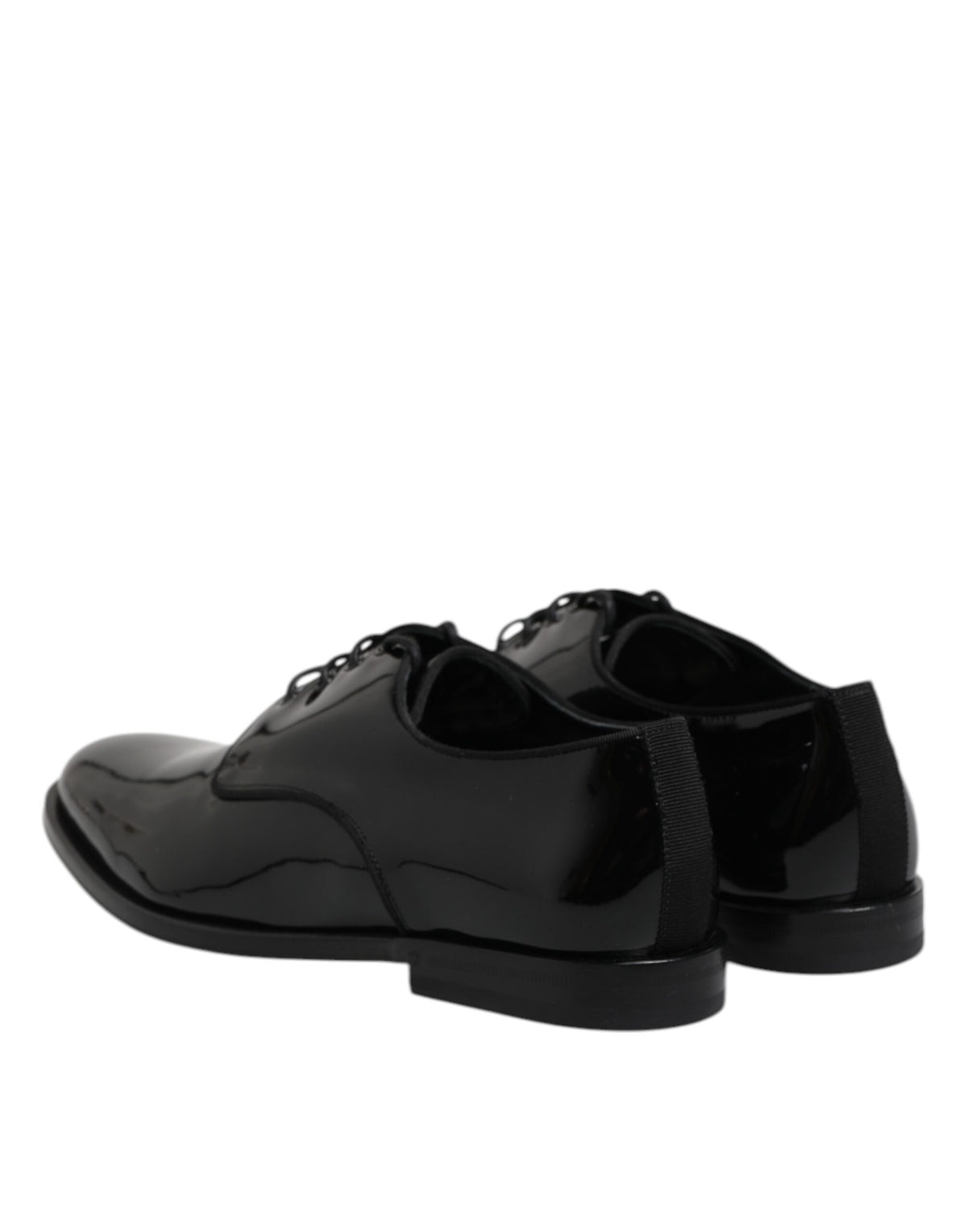 Dolce & Gabbana Derby en Cuir Verni Noir pour Homme