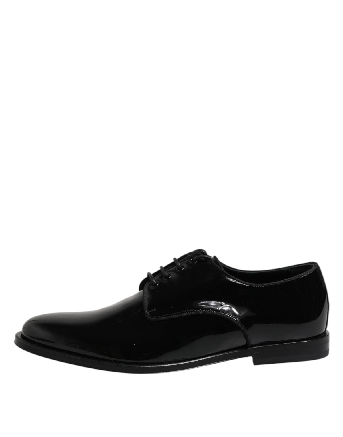 Dolce & Gabbana Derby en Cuir Verni Noir pour Homme