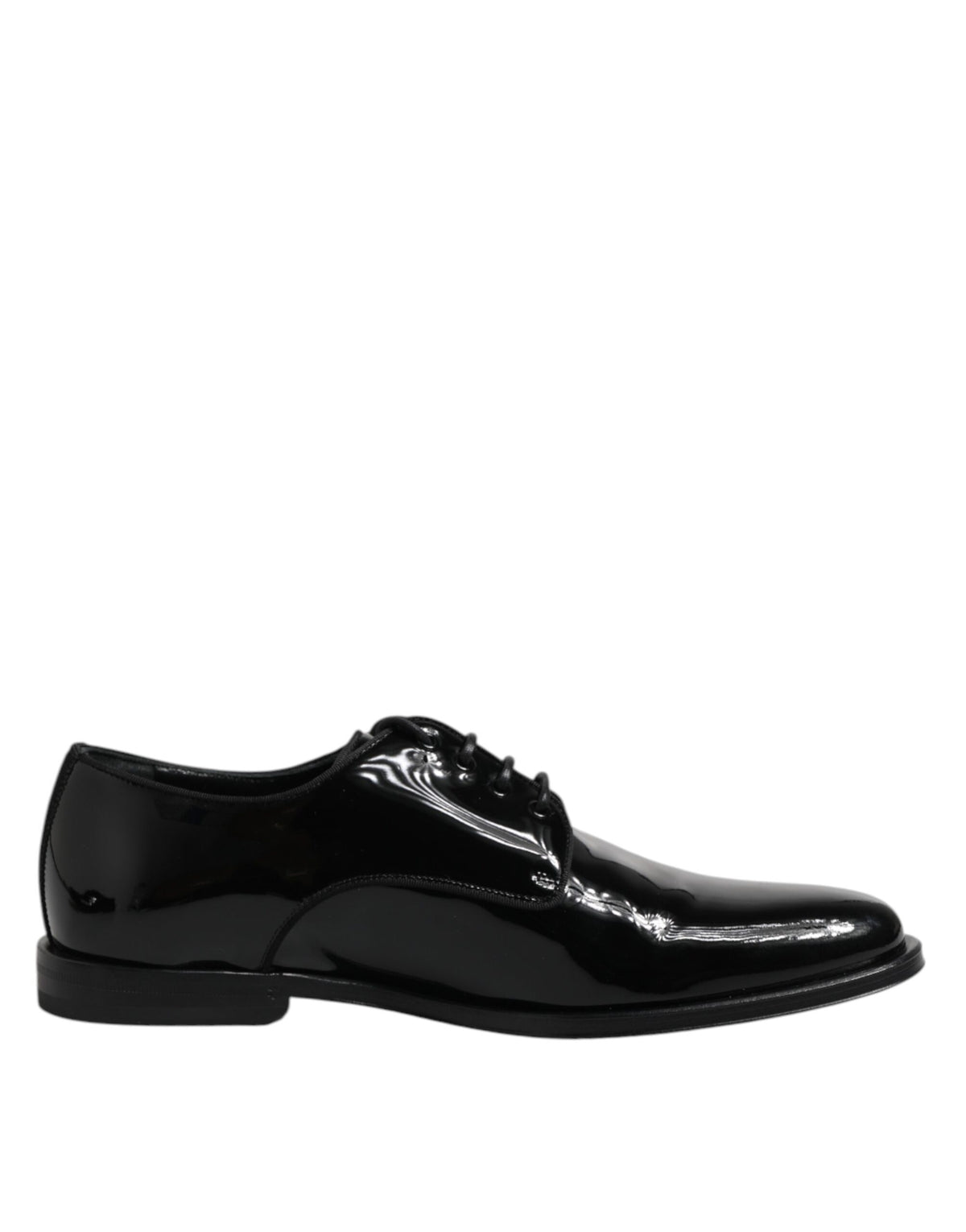 Dolce & Gabbana Derby en Cuir Verni Noir pour Homme