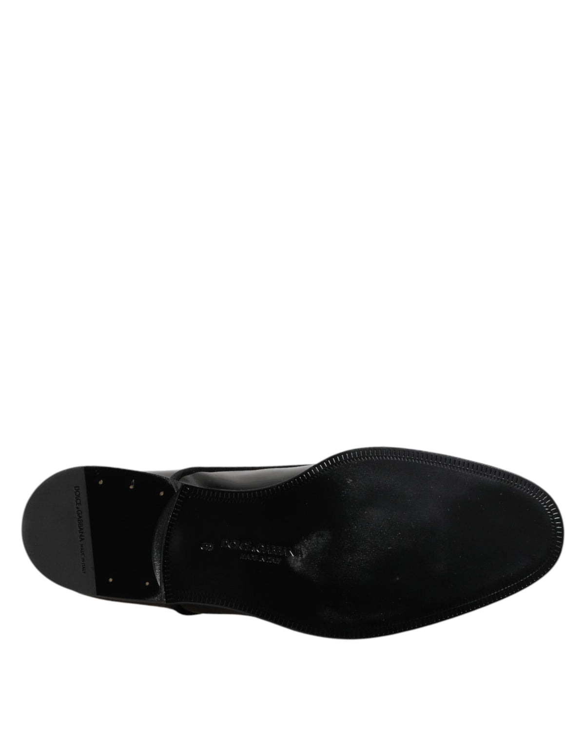 Dolce & Gabbana Derby en Cuir Verni Noir pour Homme
