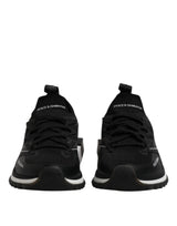Dolce & Gabbana SORRENTO Black Sport Stretch Sneakers