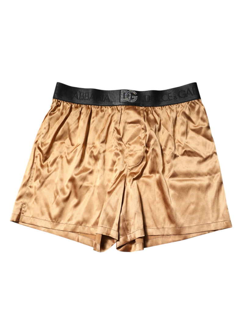 Dolce & Gabbana Beige Men Regular Boxer Eye Mask Set Underwear
