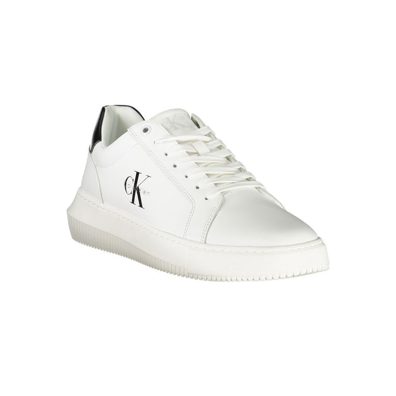 Calvin Klein White Leather Men Sneaker - Urban Chic Footwear