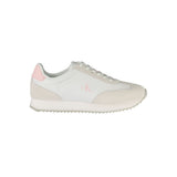 Calvin Klein White Leather Women Sneaker - Stylish & Comfortable
