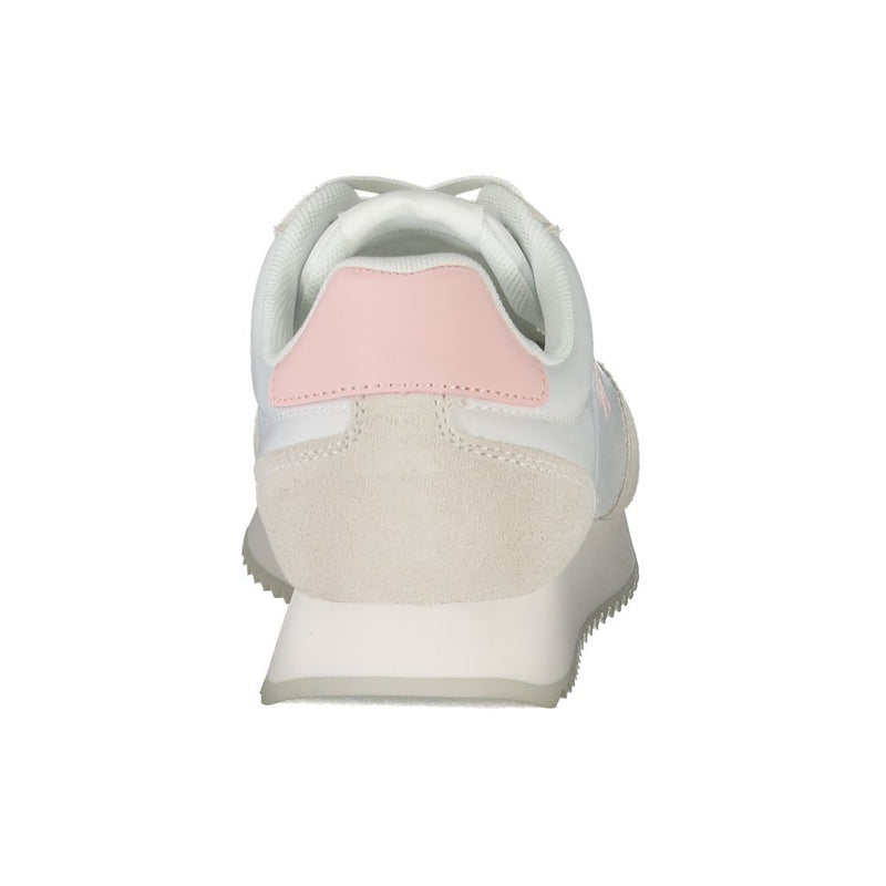 Calvin Klein White Leather Women Sneaker - Stylish & Comfortable