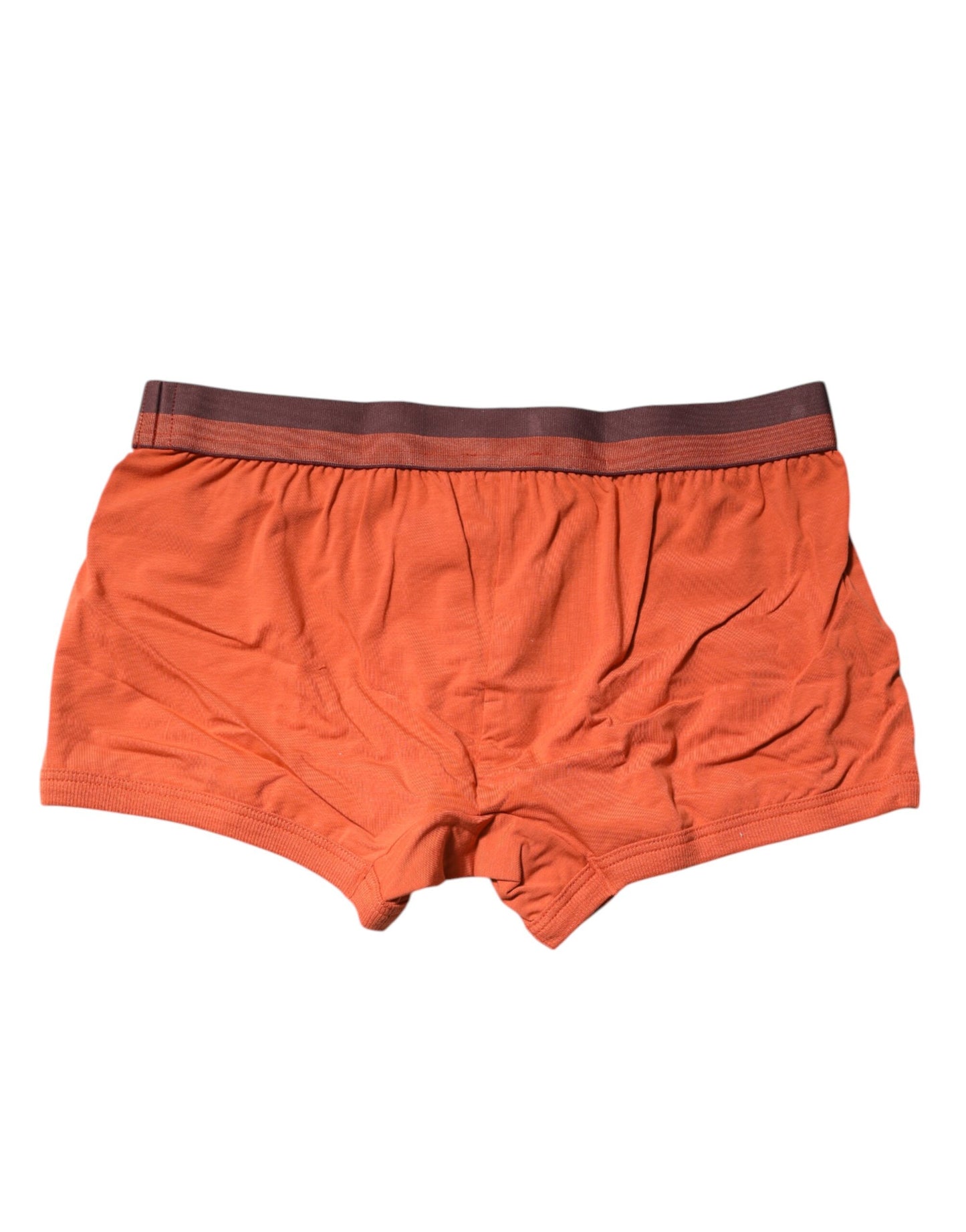 Dolce & Gabbana Orange Cotton Regular Boxer Brief Underwear