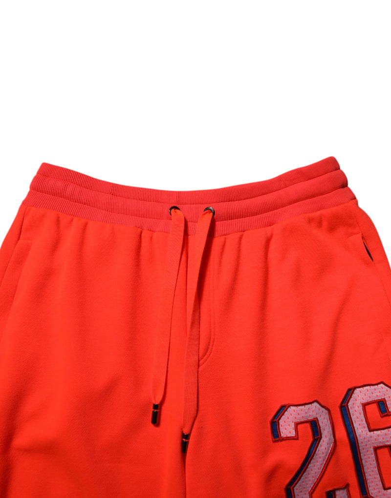 Pantalon de jogging homme en polyester orange Dolce &amp; Gabbana