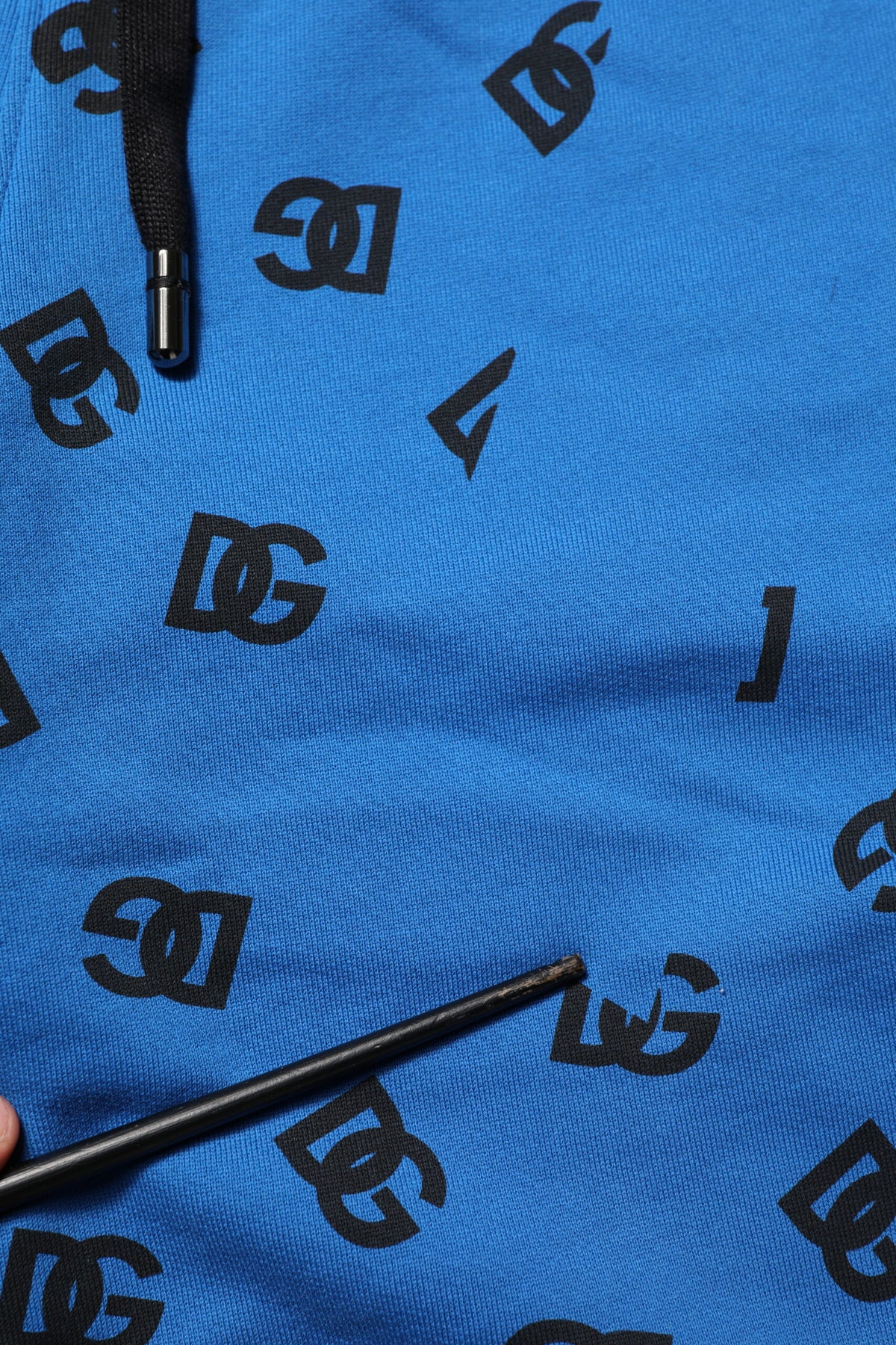 Sweat-pants homme Dolce &amp; Gabbana, jogging bleu avec logo imprimé.