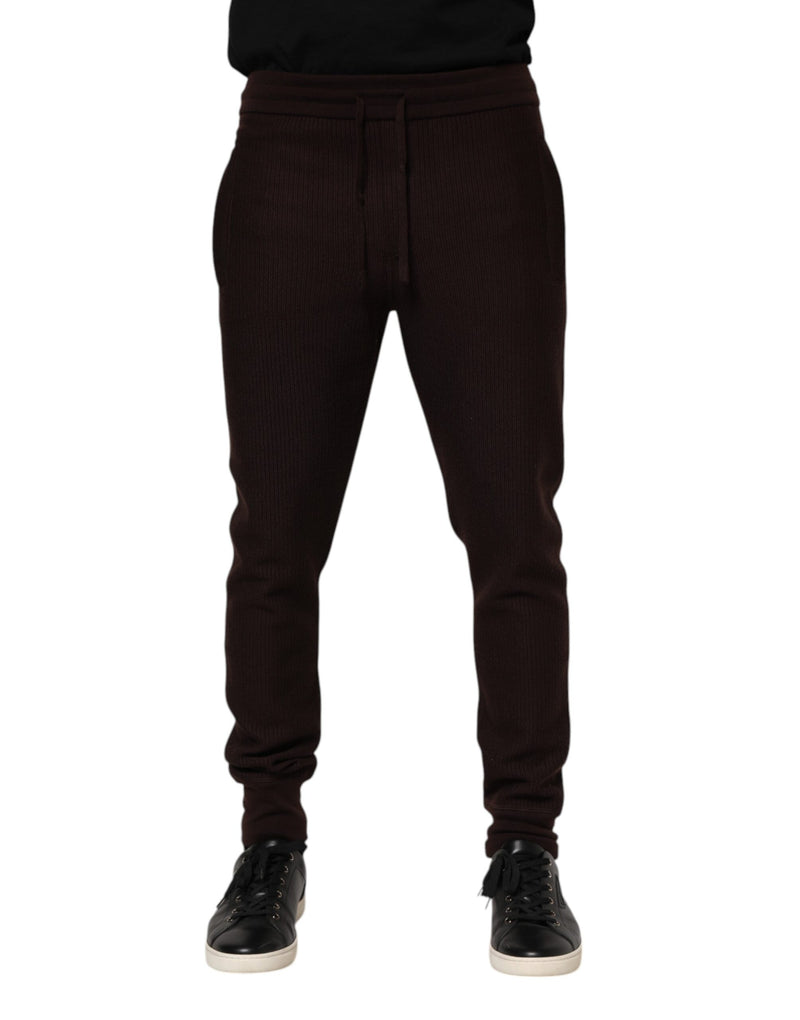 Pantalon de jogging en cachemire brun pour homme de Dolce &amp; Gabbana