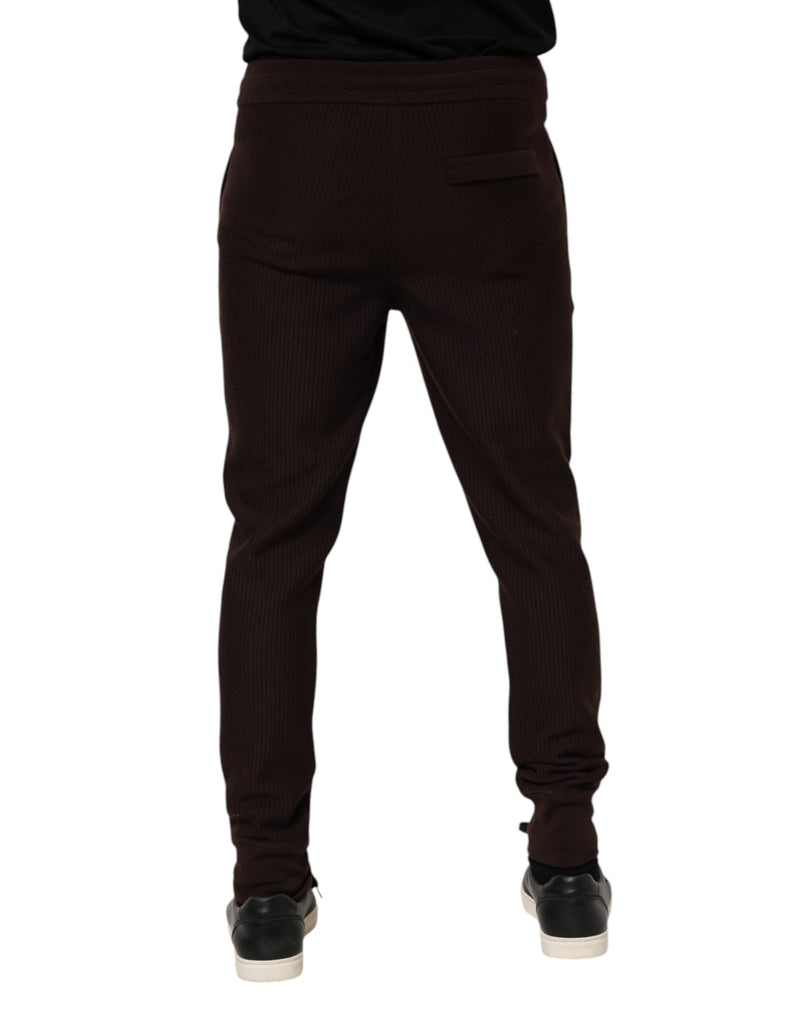 Pantalon de jogging en cachemire brun pour homme de Dolce &amp; Gabbana