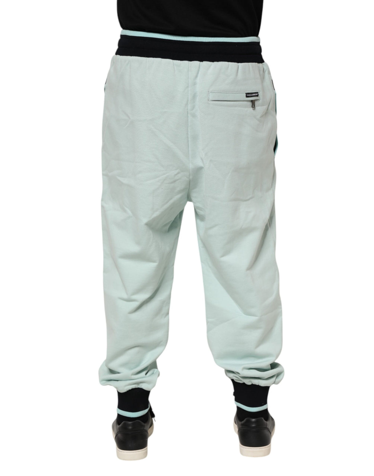 Pantalon de jogging en coton vert clair pour homme Dolce &amp; Gabbana