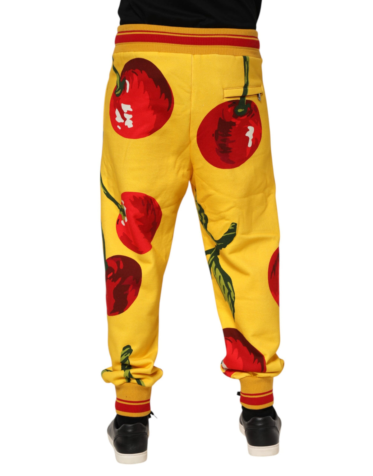 Pantalon de jogging Dolce &amp; Gabbana à imprimé cerise jaune