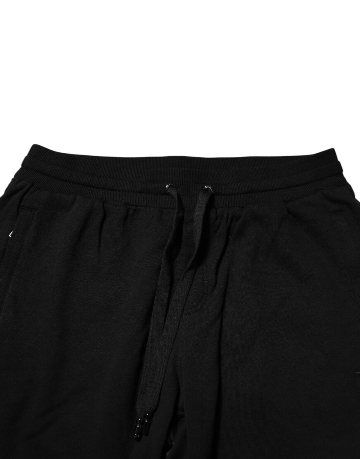 Pantalon de jogging homme en coton noir avec logo à bande de Dolce &amp; Gabbana
