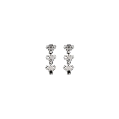 Boucles d'oreilles pendantes autoportrait avec nœuds