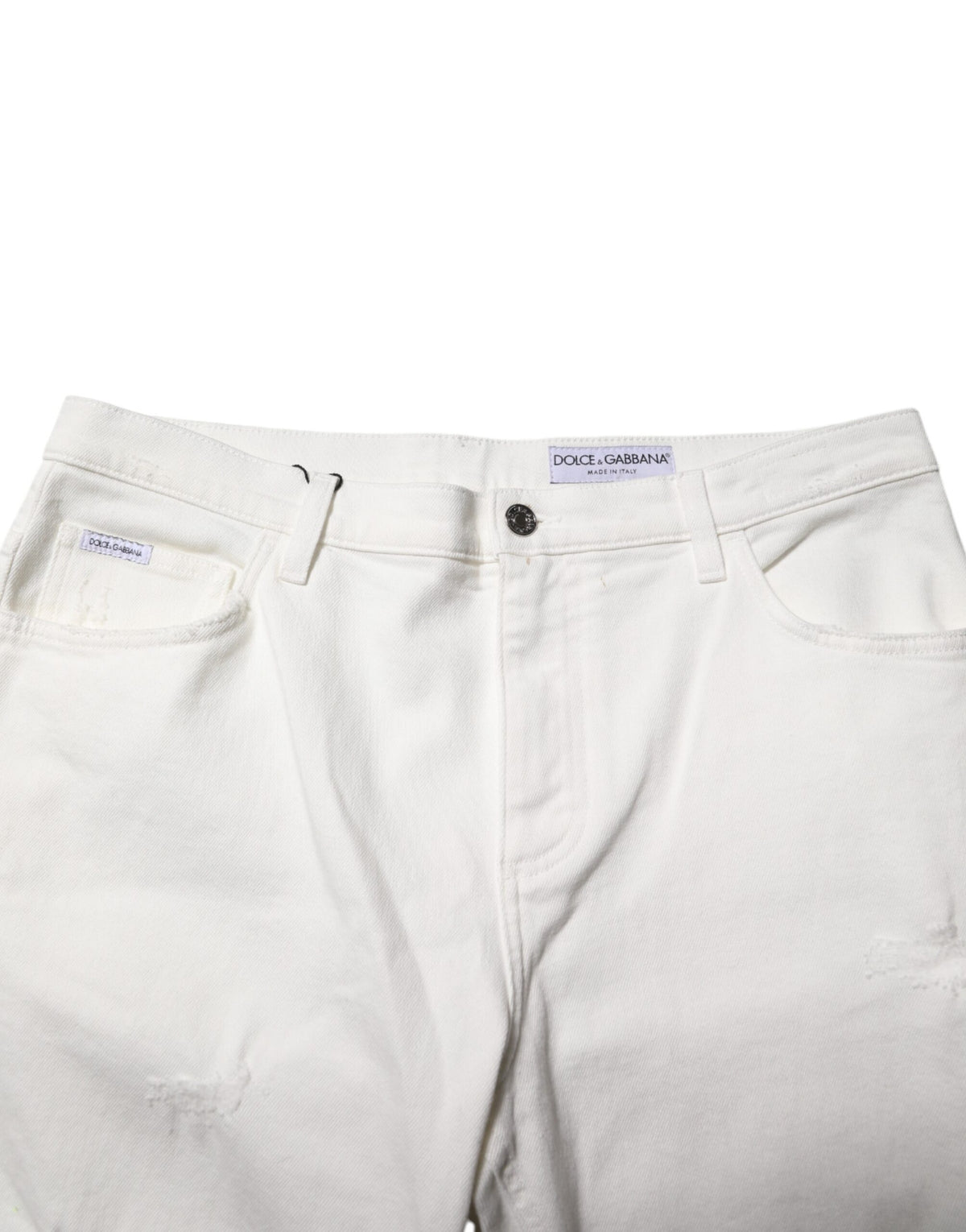 Jeans en coton blanc ample pour homme de Dolce &amp; Gabbana