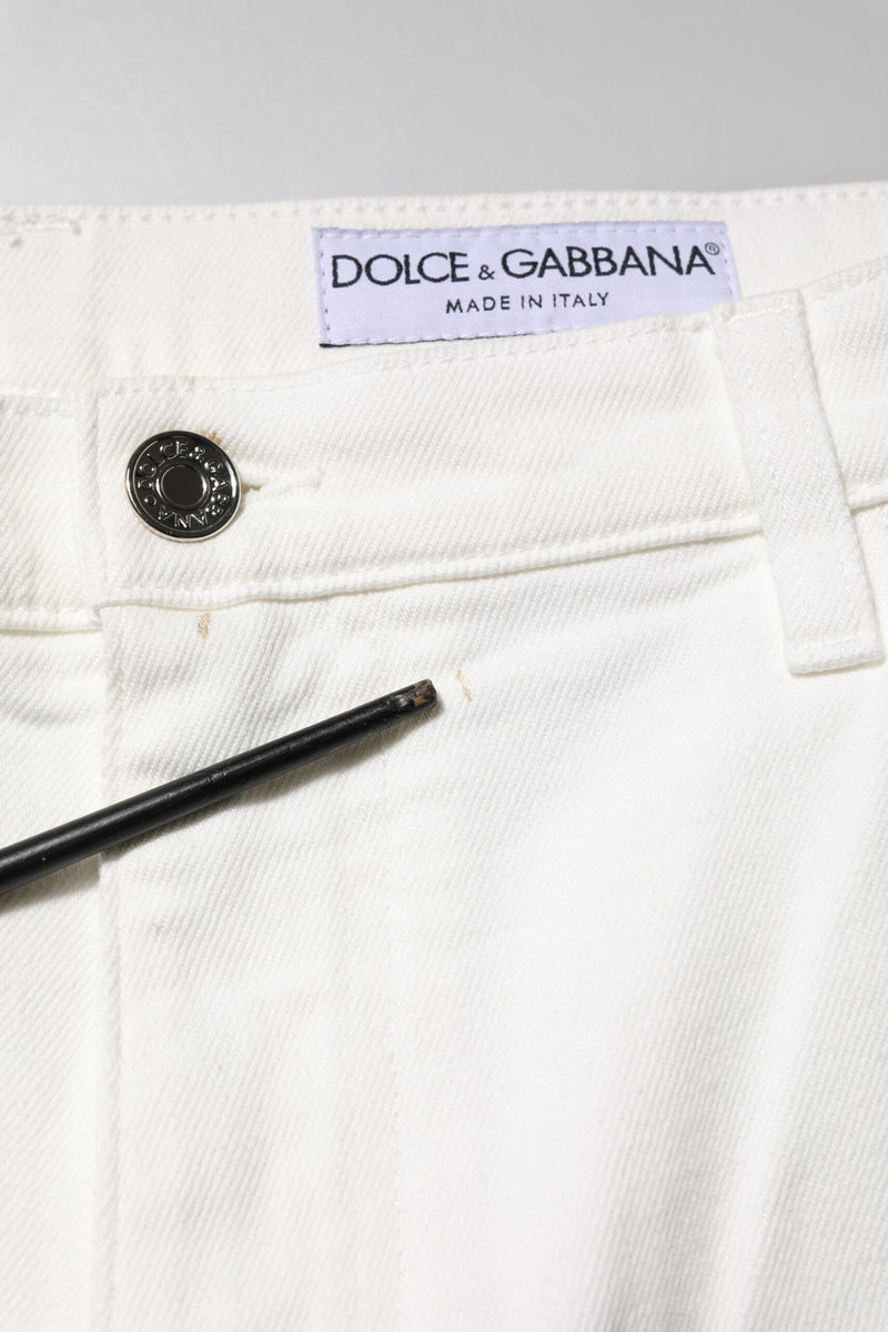 Jeans en coton blanc ample pour homme de Dolce &amp; Gabbana
