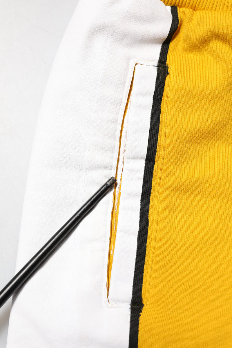 Pantalon de jogging en coton jaune avec logo Dolce &amp; Gabbana