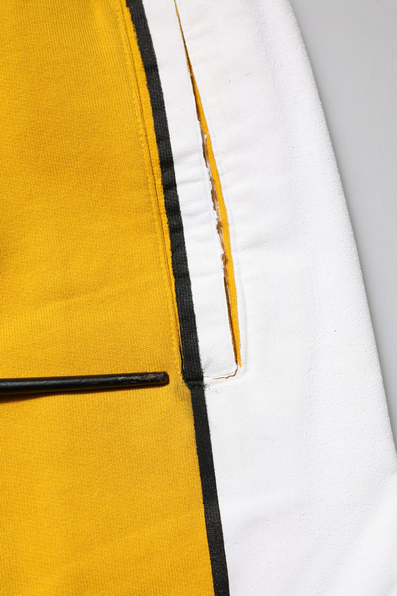 Pantalon de jogging en coton jaune avec cordon de serrage de Dolce &amp; Gabbana