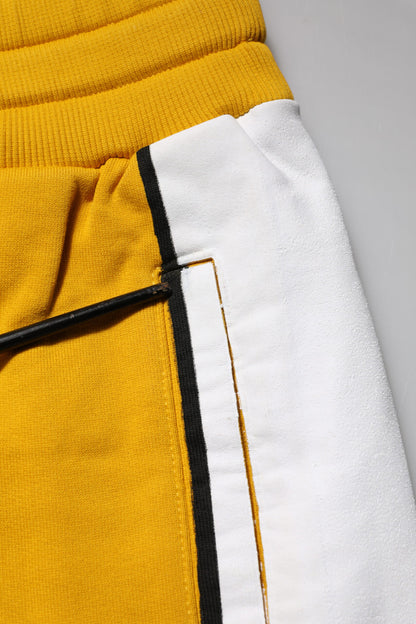 Pantalon de jogging à cordon de serrage jaune imprimé Dolce & Gabbana