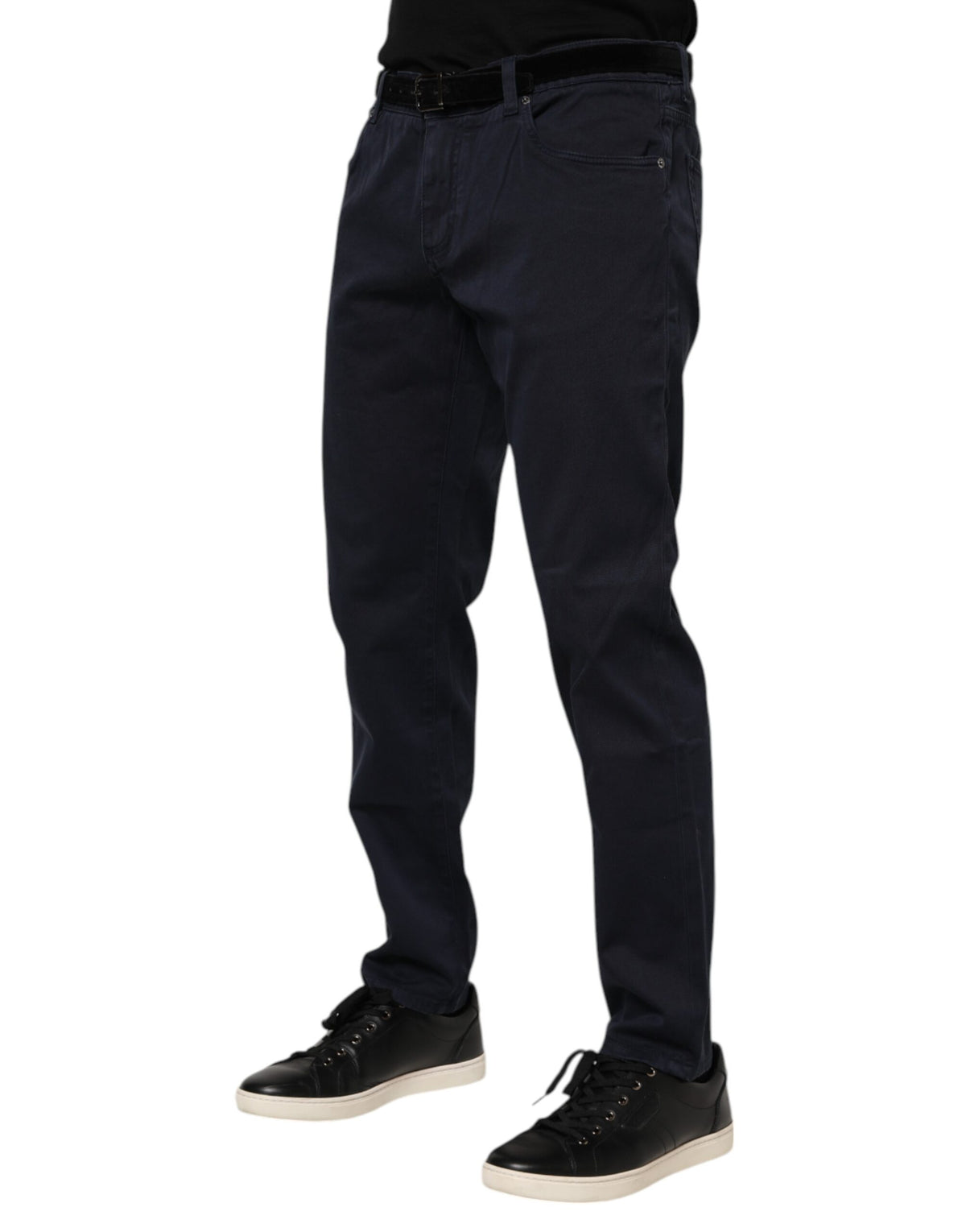 Jeans en coton bleu à coupe fuselée de Dolce &amp; Gabbana