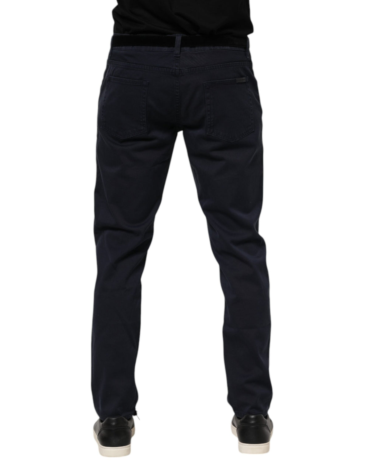 Jeans en coton bleu à coupe fuselée de Dolce &amp; Gabbana