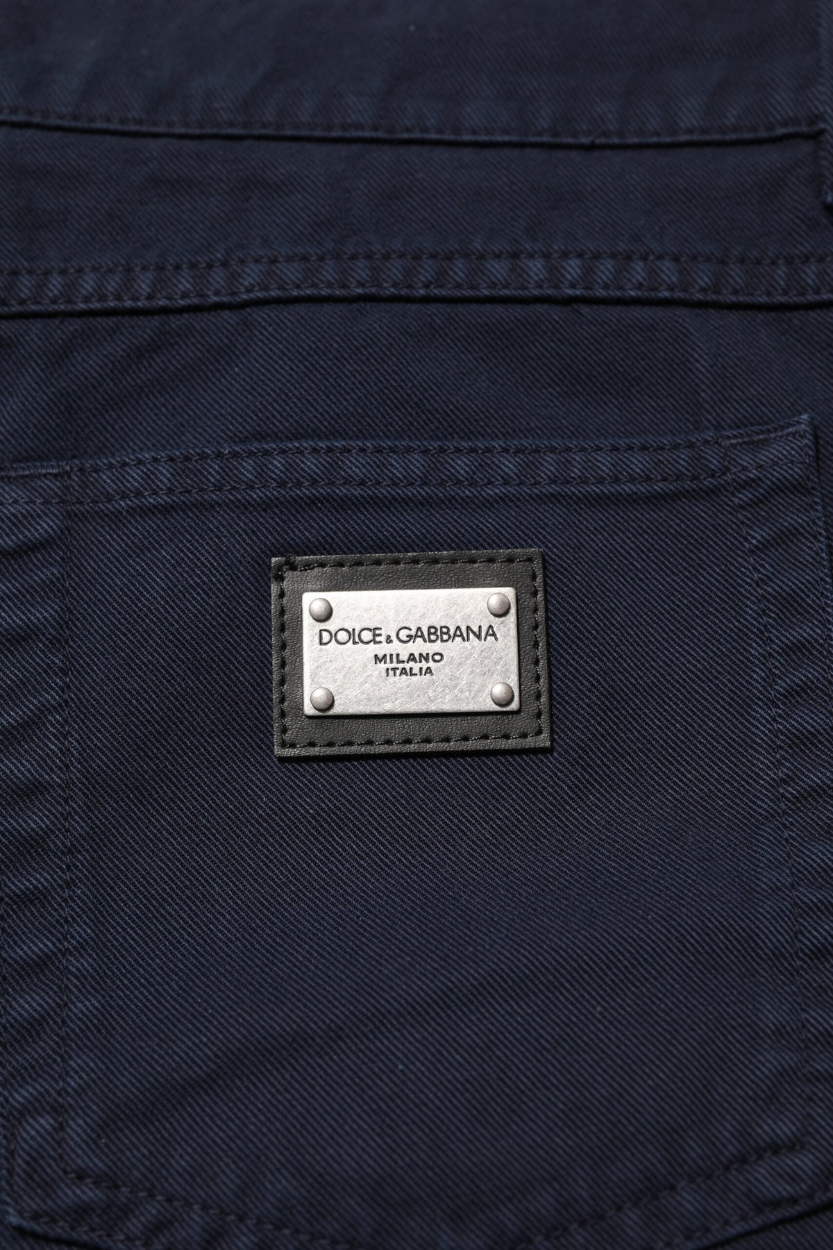 Jeans en coton noir à coupe fuselée de Dolce &amp; Gabbana