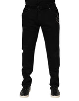 Jean slim en coton noir pour homme de Dolce &amp; Gabbana