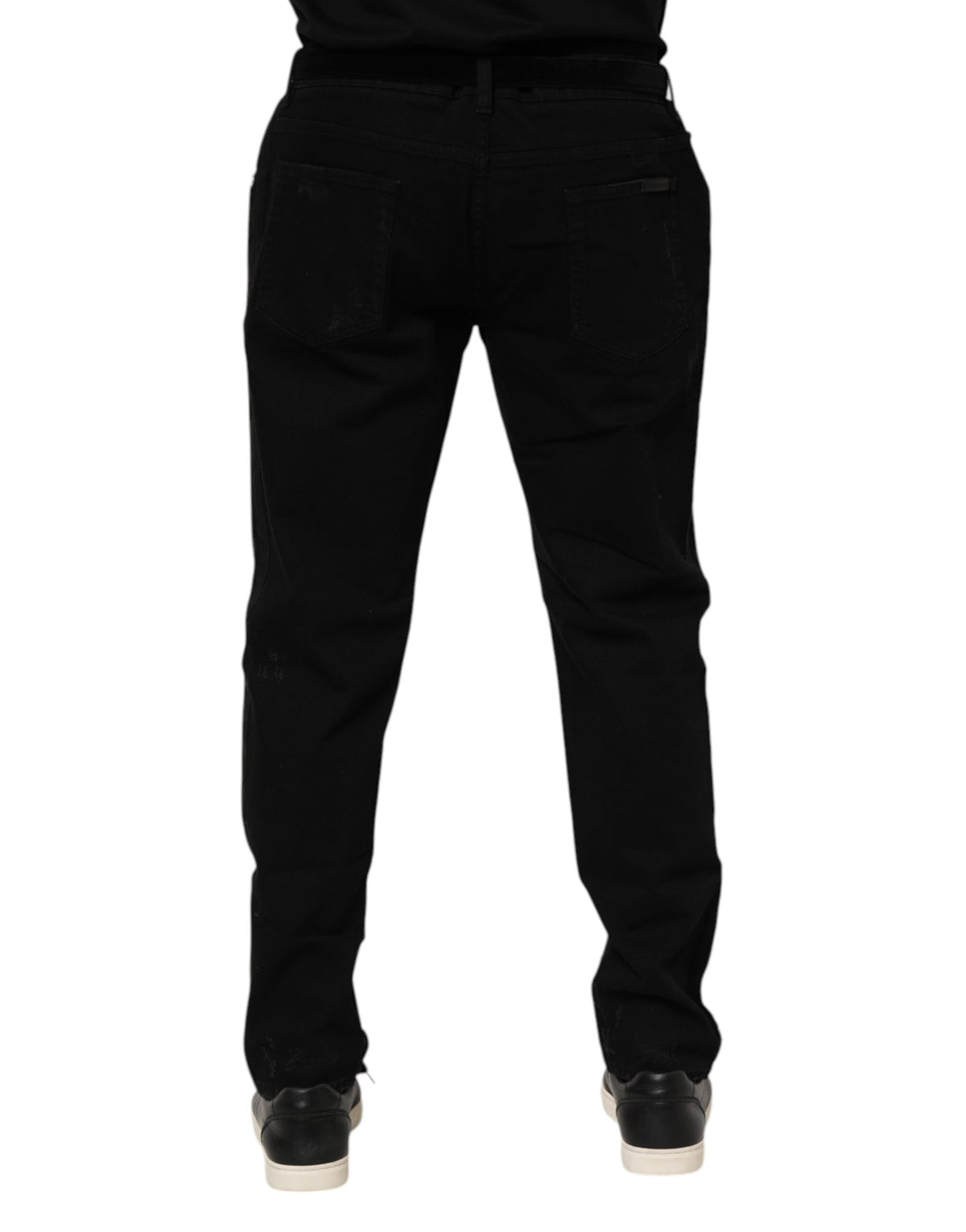 Jean slim en coton noir pour homme de Dolce &amp; Gabbana