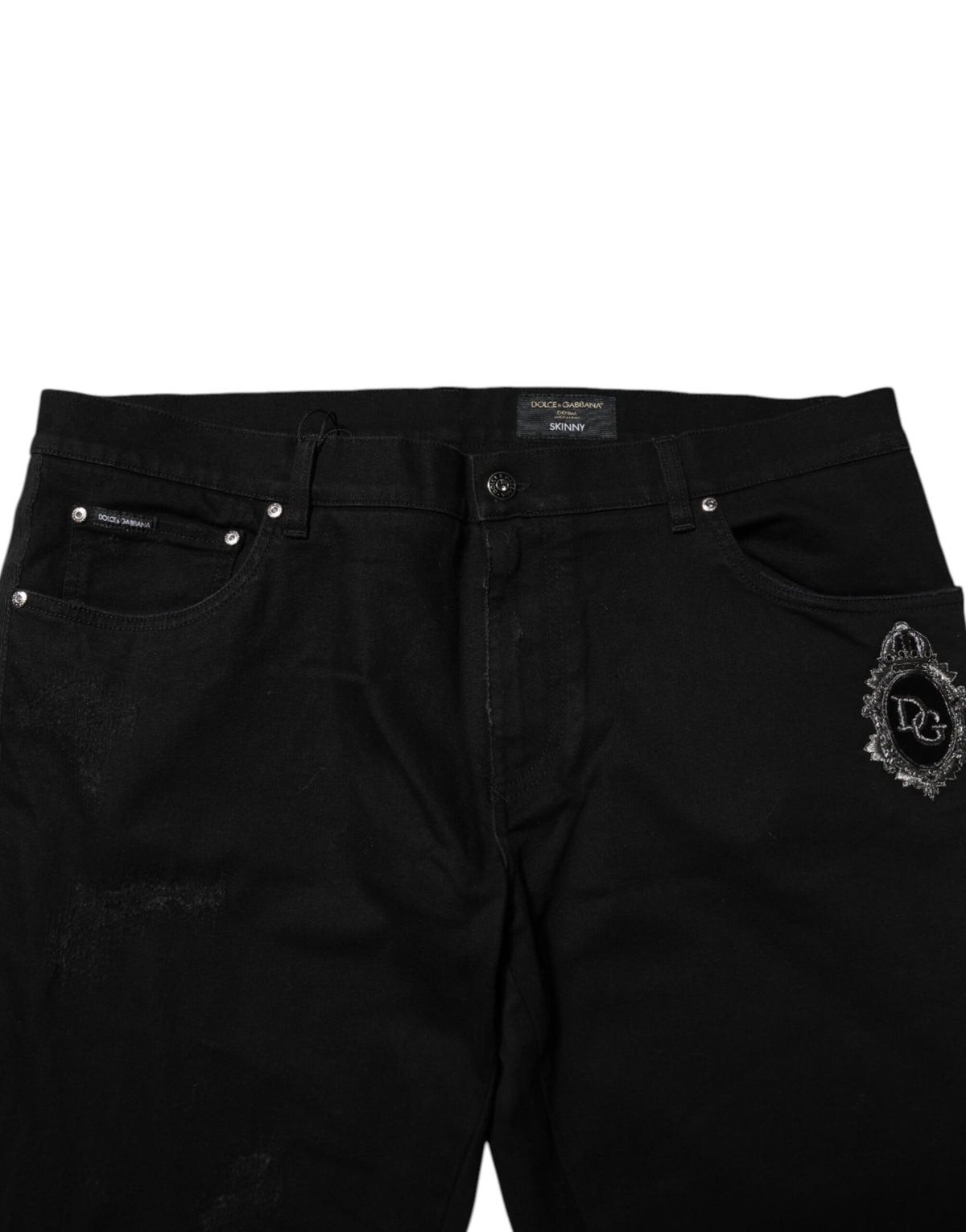 Jean slim en coton noir pour homme de Dolce &amp; Gabbana