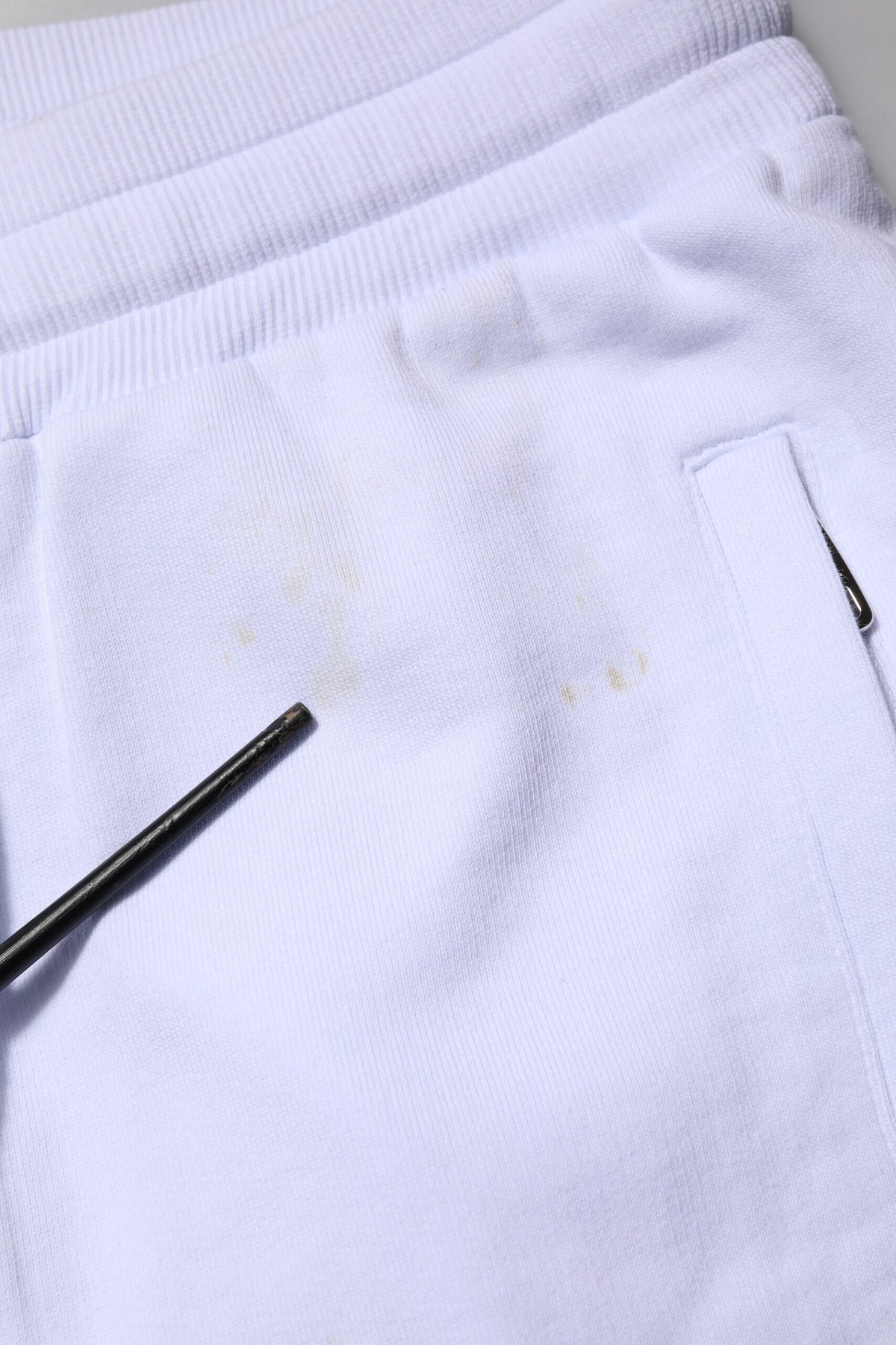Pantalon de jogging blanc en coton avec cordon de serrage de Dolce & Gabbana
