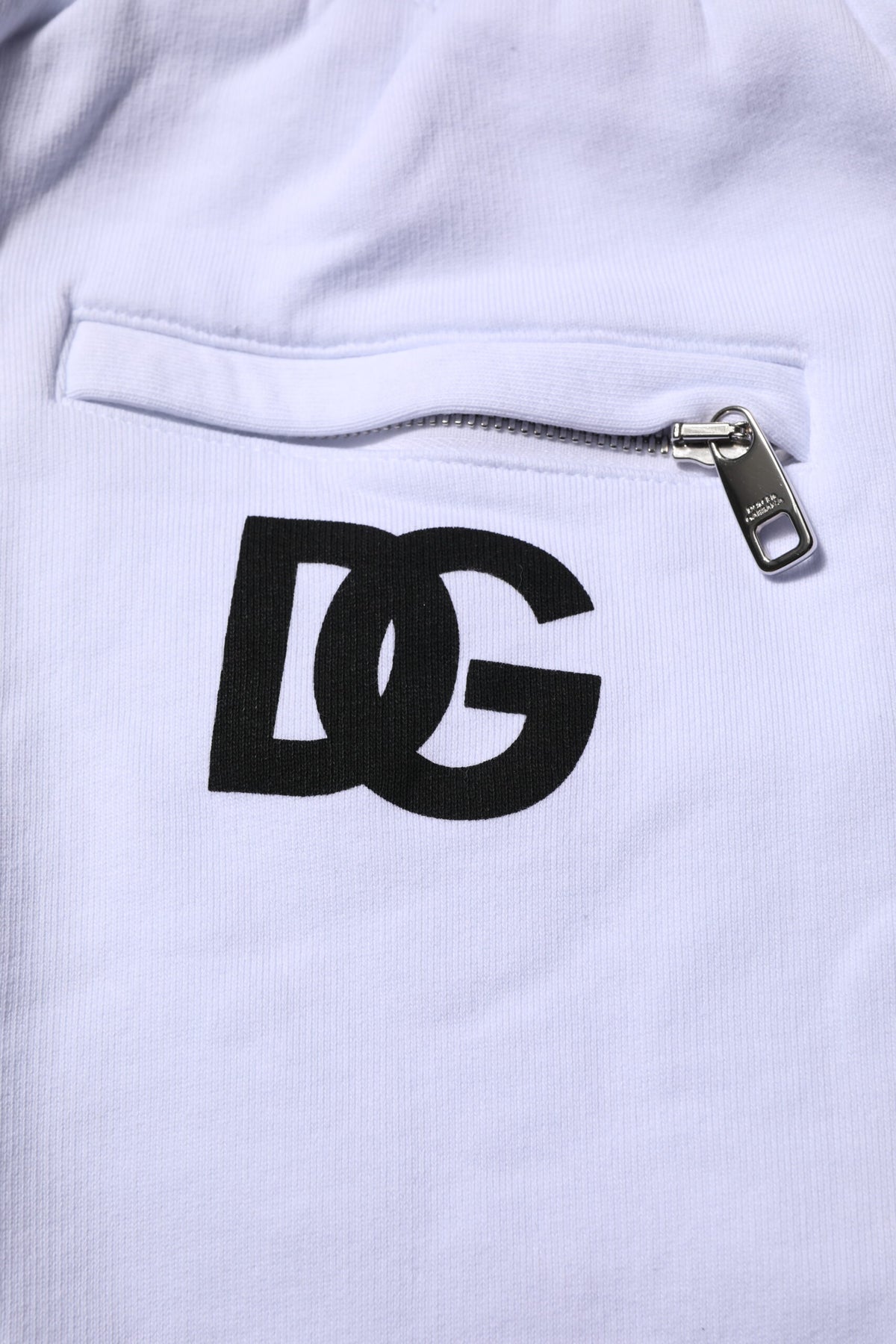 Pantalon de jogging blanc en coton avec cordon de serrage de Dolce & Gabbana
