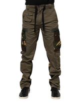Pantalon cargo camouflage en coton marron de Dolce &amp; Gabbana