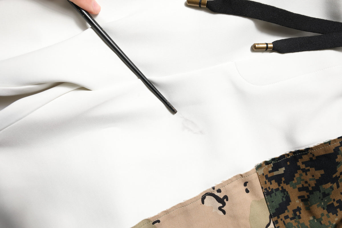Pantalon de jogging homme blanc à patchwork Dolce &amp; Gabbana