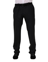 Pantalon tailleur noir en laine de Dolce &amp; Gabbana